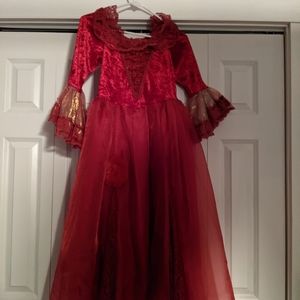 Walt Disney World Vintage Belle Dress with over cape and detachable hood!